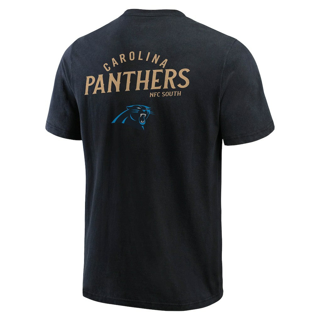 Carolina Panthers Darius Rucker Collection Washed Henley T-Shirt Black | Fanatics