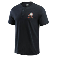 Cleveland Browns Darius Rucker Collection Washed Henley T-Shirt Black | Fanatics