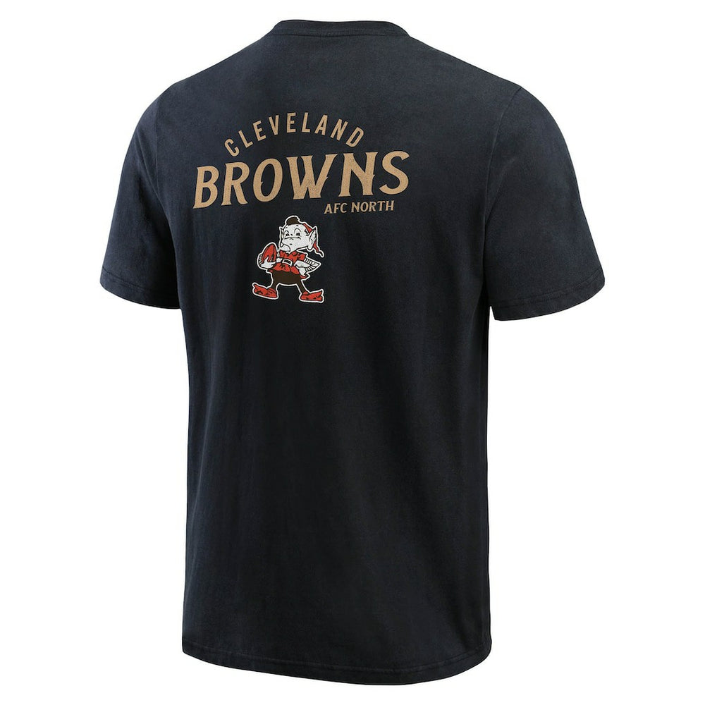 Cleveland Browns Darius Rucker Collection Washed Henley T-Shirt Black | Fanatics