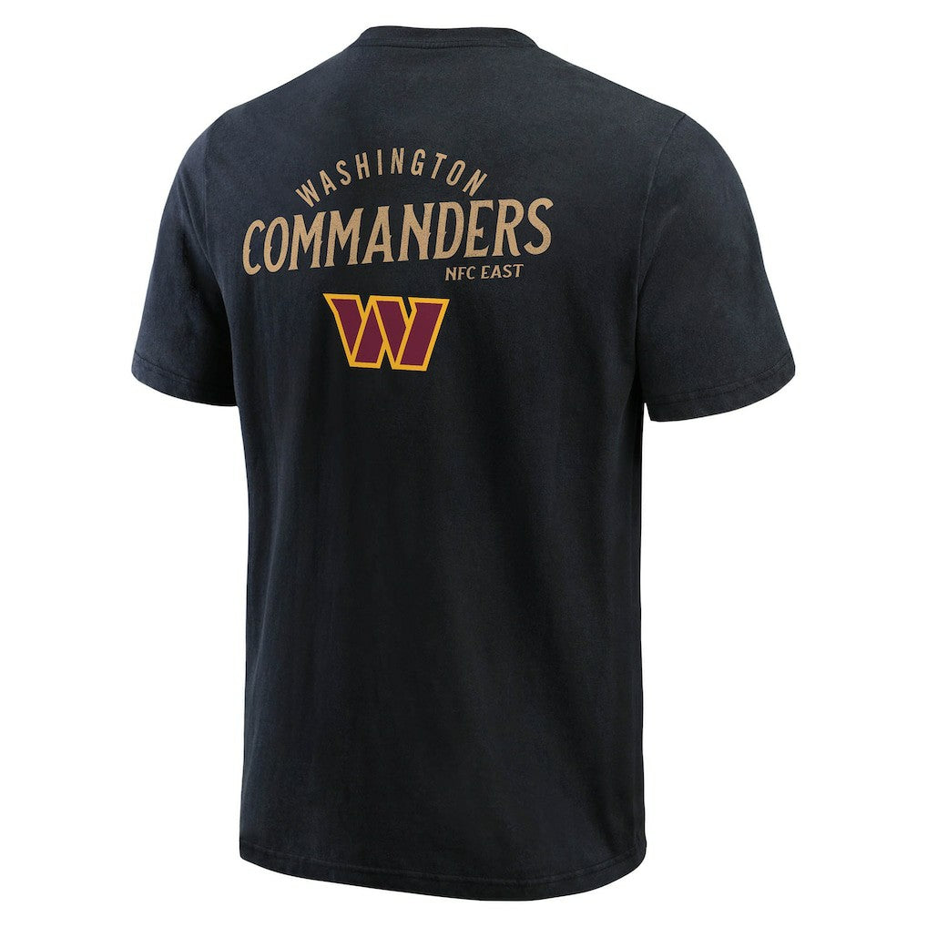 Washington Commanders Darius Rucker Collection Washed Henley T-Shirt Black | Fanatics