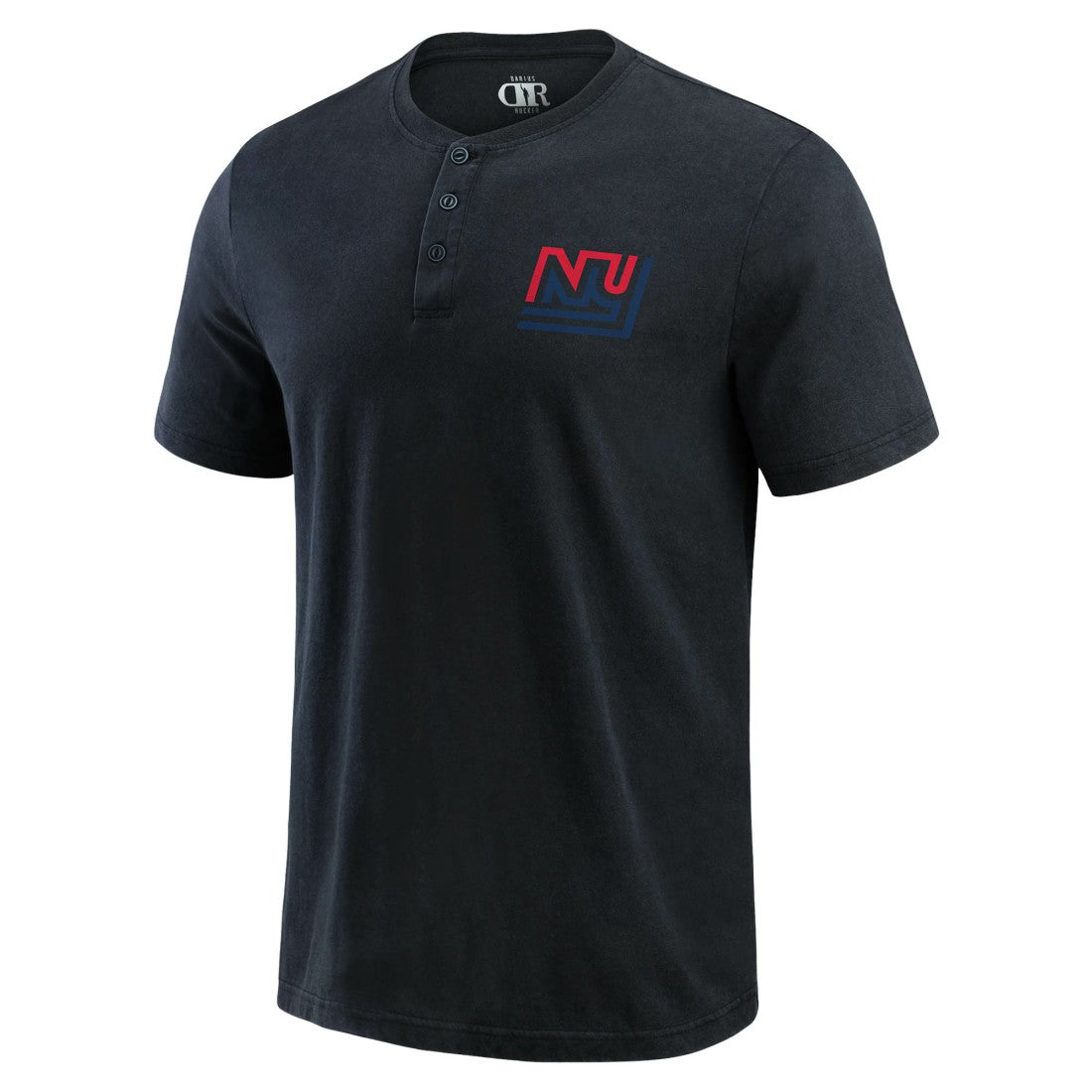 New York Giants Darius Rucker Collection Washed Henley T-Shirt Black | Fanatics