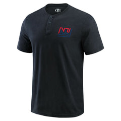 New York Giants Darius Rucker Collection Washed Henley T-Shirt Black | Fanatics