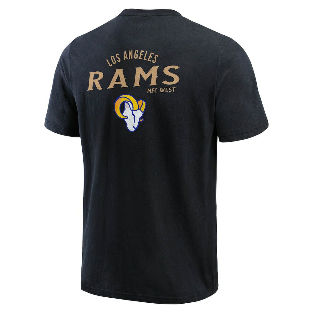 Los Angeles Rams Darius Rucker Collection Washed Henley T-Shirt Black | Fanatics