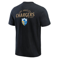 Los Angeles Chargers Darius Rucker Collection Washed Henley T-Shirt Black | Fanatics