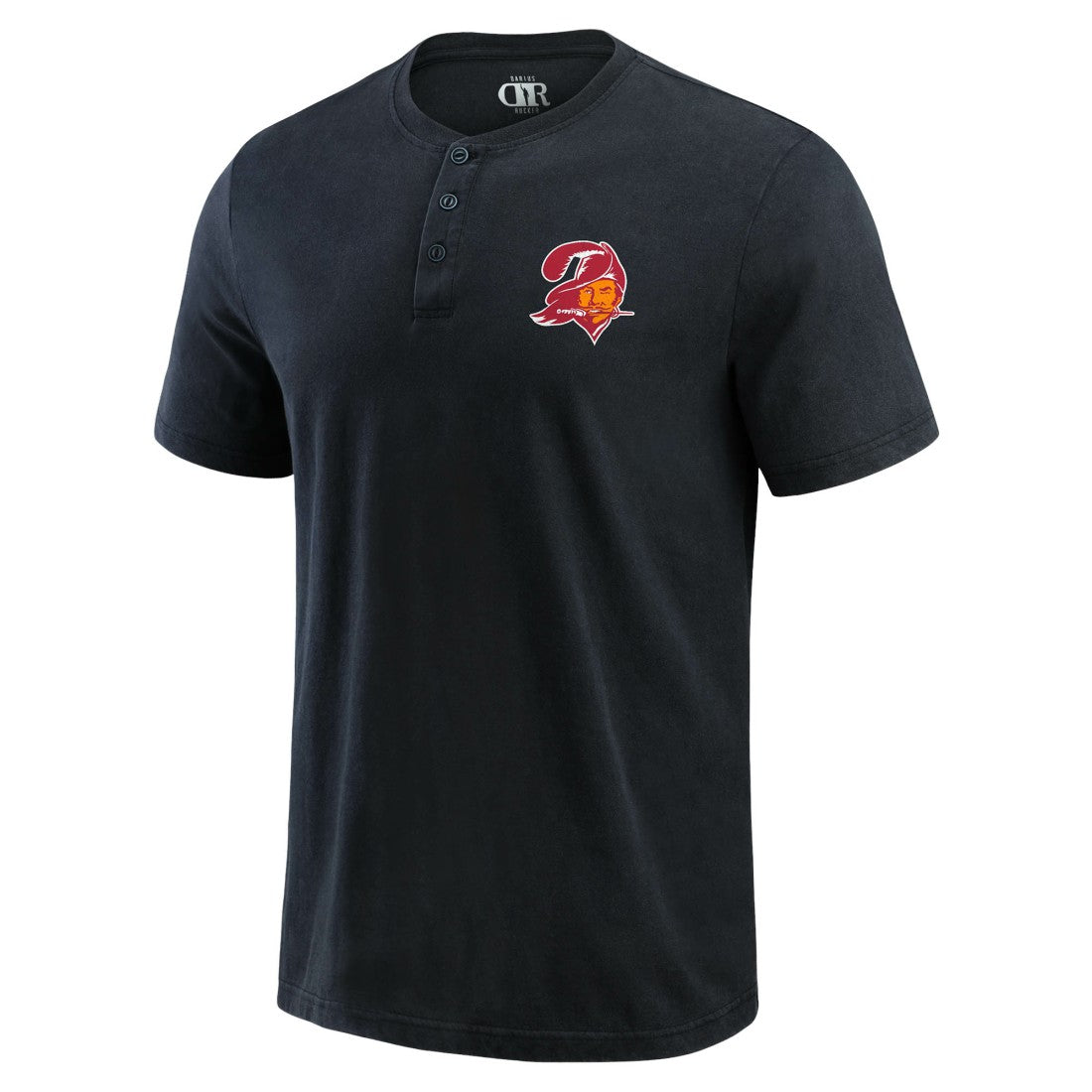 Tampa Bay Buccaneers Darius Rucker Collection Washed Henley T-Shirt Black | Fanatics