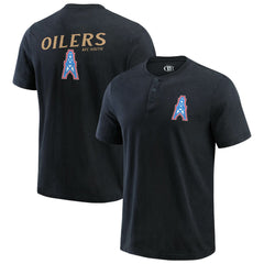 Tennessee Titans Darius Rucker Collection Washed Henley T-Shirt Black | Fanatics