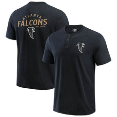 Atlanta Falcons Darius Rucker Collection Washed Henley T-Shirt Black | Fanatics