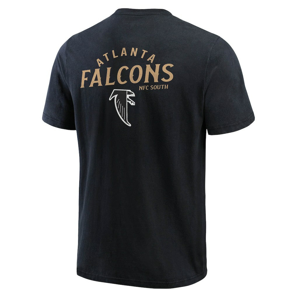 Atlanta Falcons Darius Rucker Collection Washed Henley T-Shirt Black | Fanatics