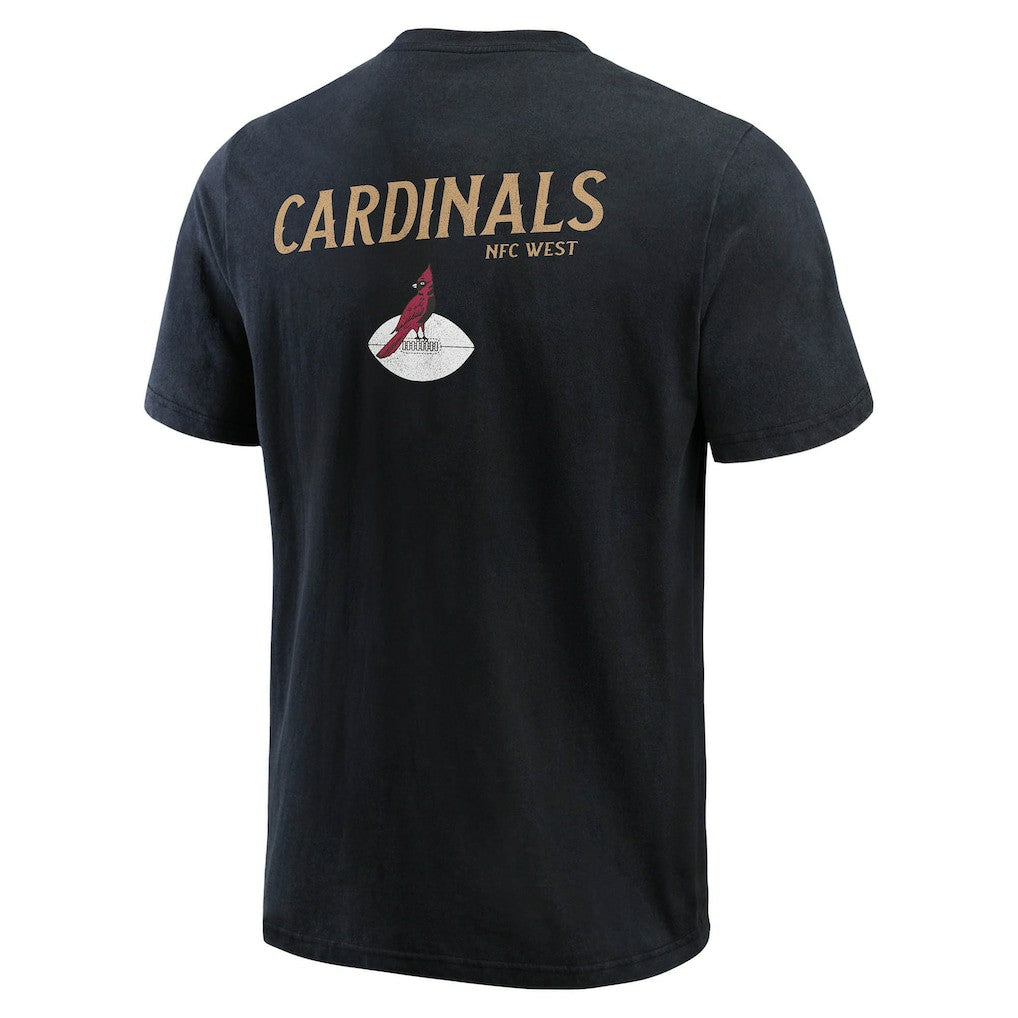 Arizona Cardinals Darius Rucker Collection Washed Henley T-Shirt Black | Fanatics