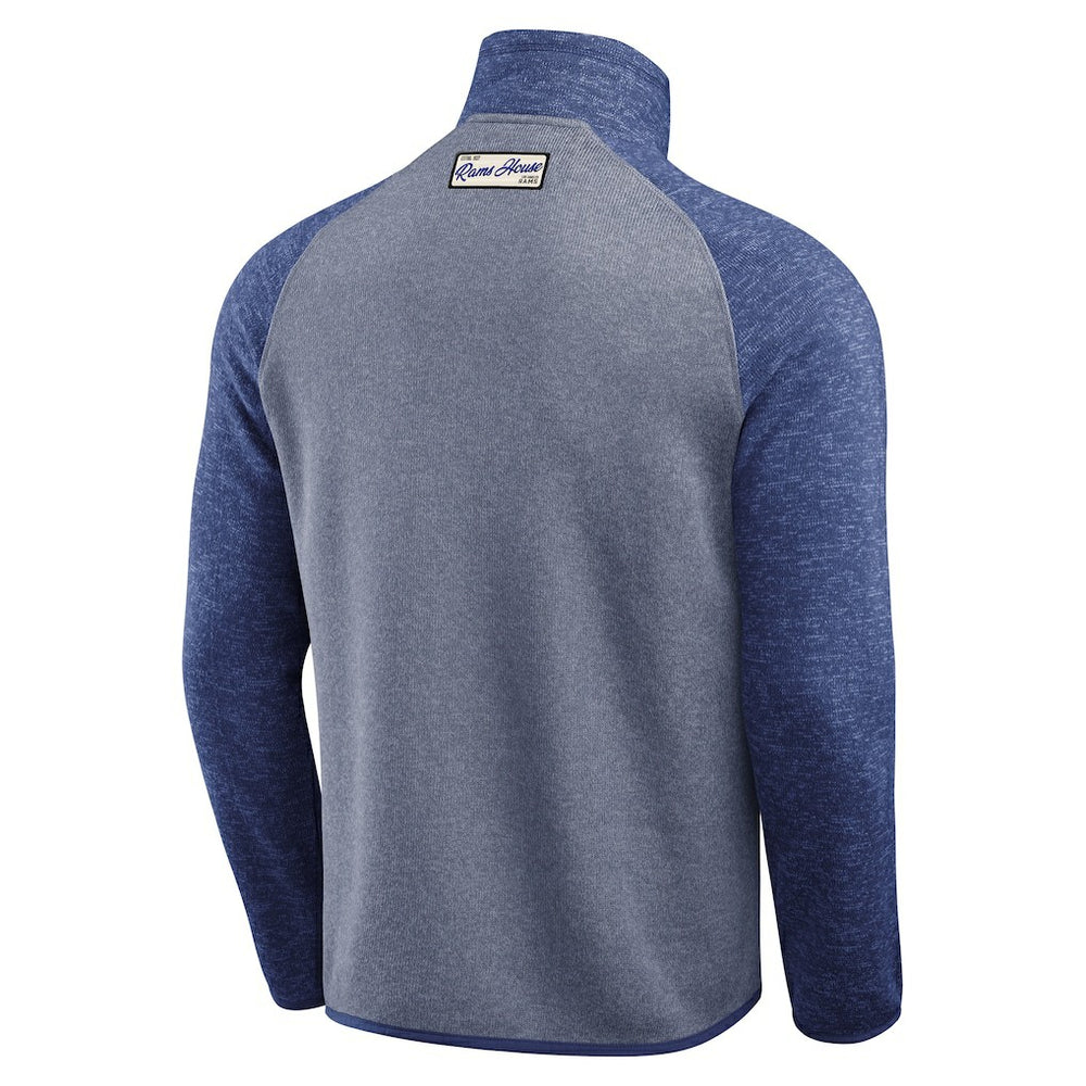 Los Angeles Rams Darius Rucker Collection Tonal Quarter-Zip Jacket Blue | Fanatics