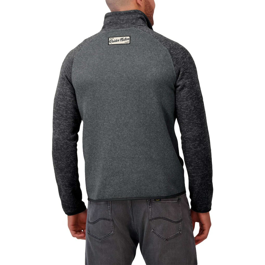 Las Vegas Raiders Darius Rucker Collection Tonal Quarter-Zip Jacket Black | Fanatics
