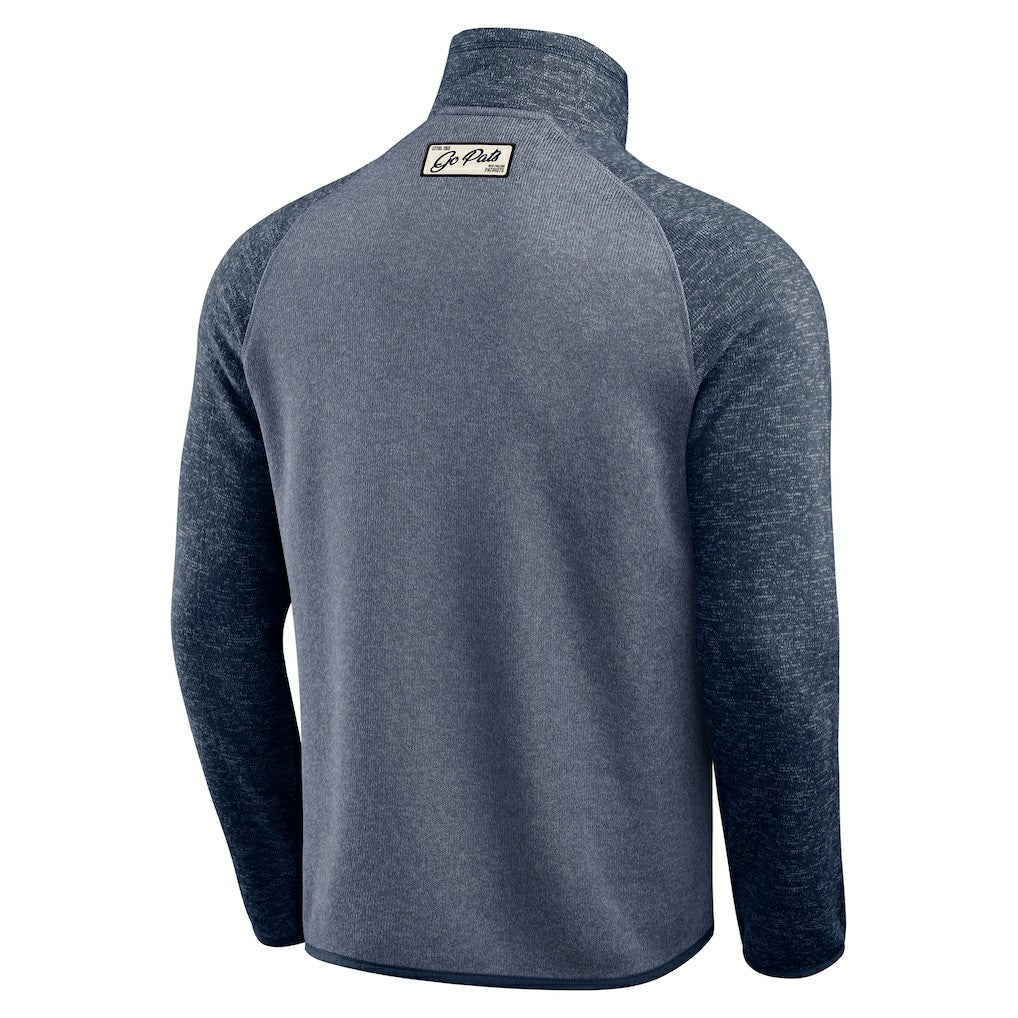 New England Patriots Darius Rucker Collection Tonal Quarter-Zip Jacket Navy | Fanatics
