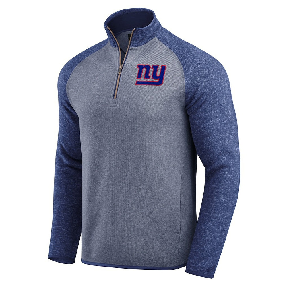 New York Giants Darius Rucker Collection Tonal Quarter-Zip Jacket Blue | Fanatics