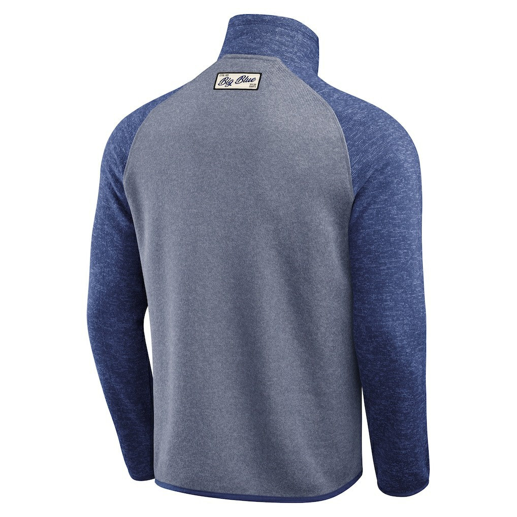 New York Giants Darius Rucker Collection Tonal Quarter-Zip Jacket Blue | Fanatics