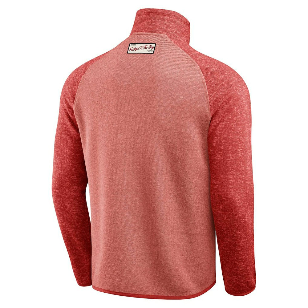 San Francisco 49ers Darius Rucker Collection Tonal Quarter-Zip Jacket Scarlet | Fanatics
