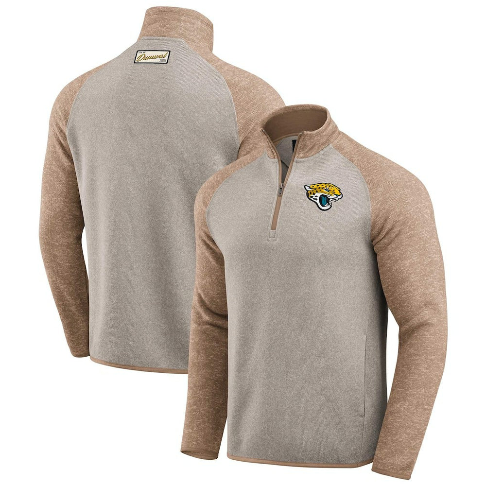 Jacksonville Jaguars Darius Rucker Collection Tonal Quarter-Zip Jacket Tan | Fanatics