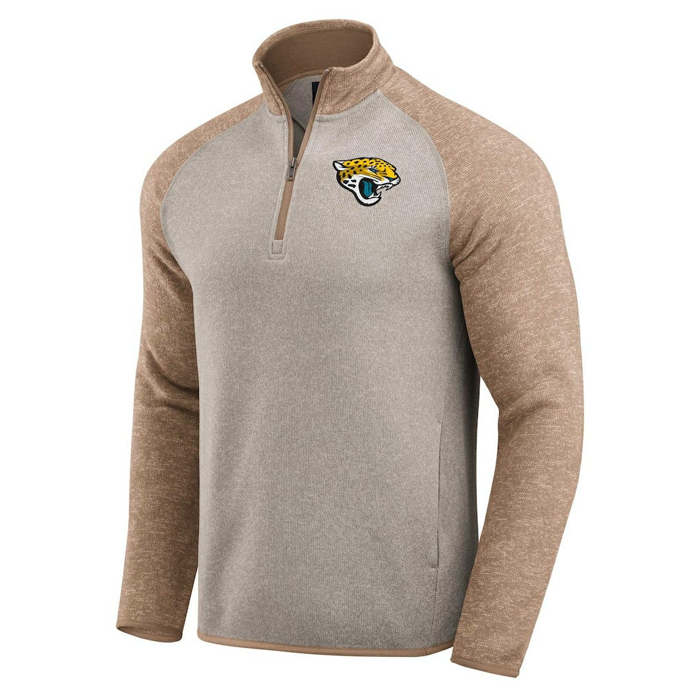 Jacksonville Jaguars Darius Rucker Collection Tonal Quarter-Zip Jacket Tan | Fanatics