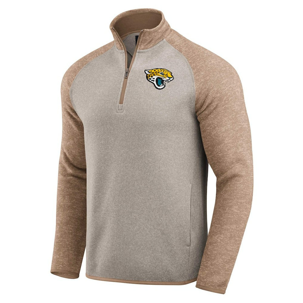 Jacksonville Jaguars Darius Rucker Collection Tonal Quarter-Zip Jacket Tan | Fanatics