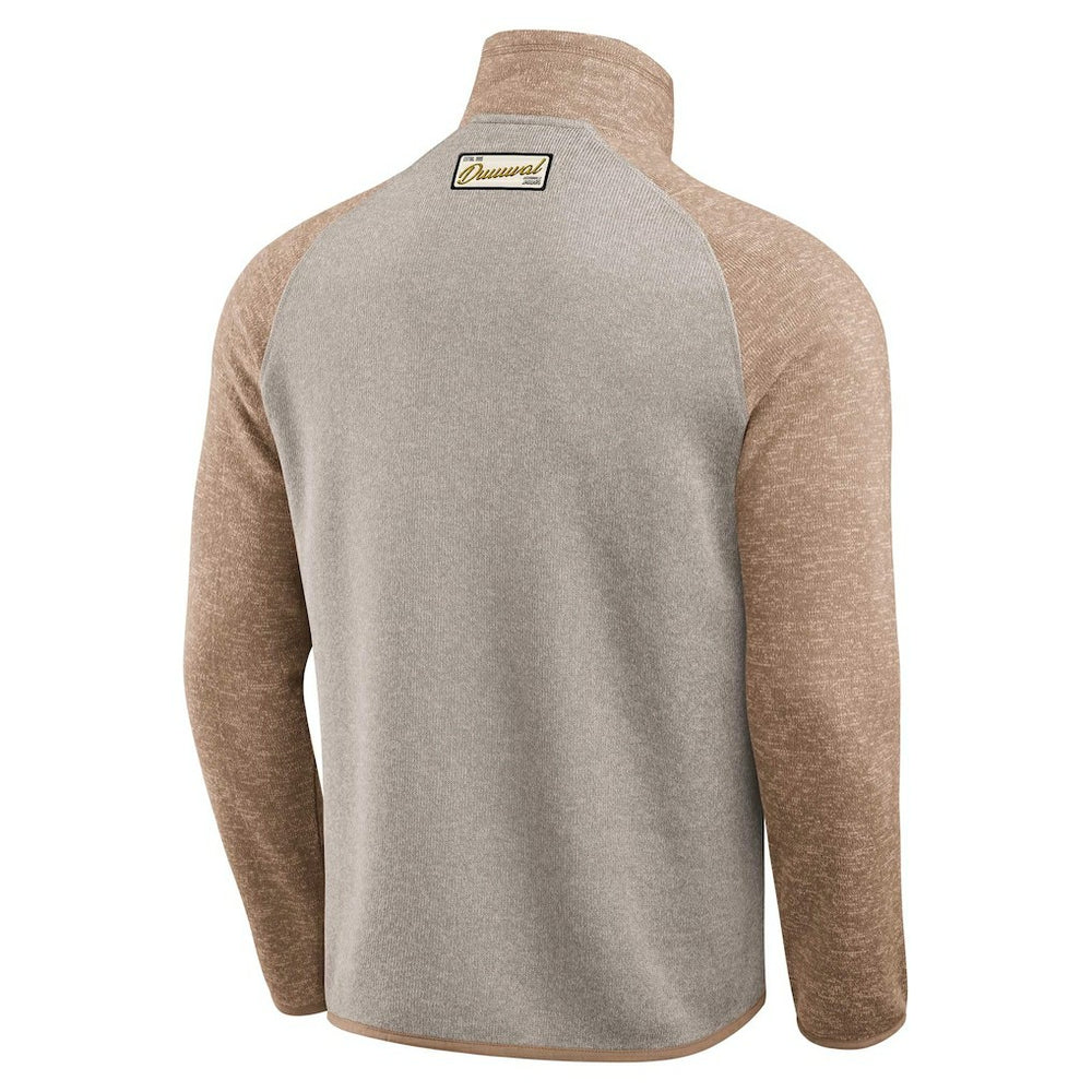 Jacksonville Jaguars Darius Rucker Collection Tonal Quarter-Zip Jacket Tan | Fanatics
