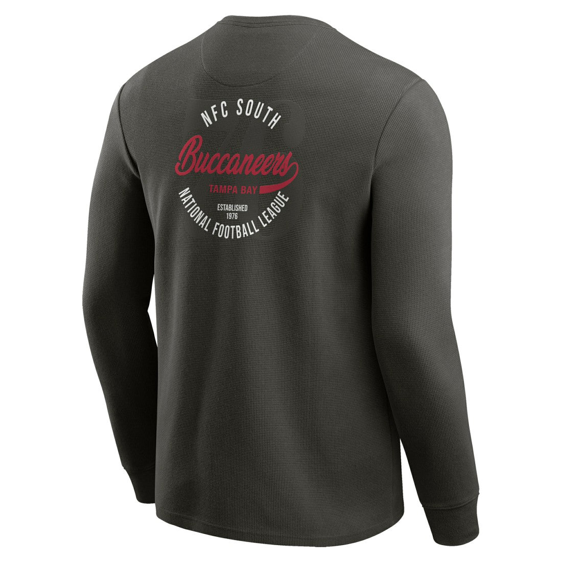 Tampa Bay Buccaneers Darius Rucker Collection Washed Waffle-Knit Long Sleeve T-Shirt Pewter | Fanatics