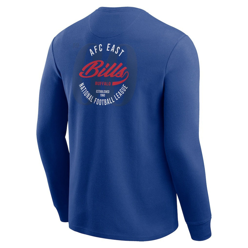 Buffalo Bills Darius Rucker Collection Washed Waffle-Knit Long Sleeve T-Shirt Royal | Fanatics
