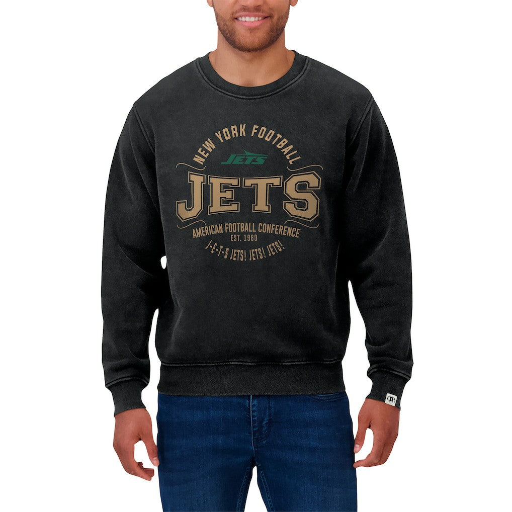 New York Jets Darius Rucker Collection Vintage Pullover Sweatshirt Black | Fanatics