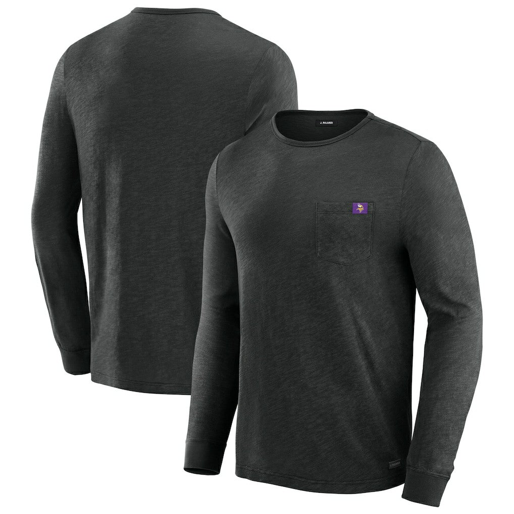 Minnesota Vikings J. Palmer In-The-Pocket Long Sleeve T-Shirt Black | NFL