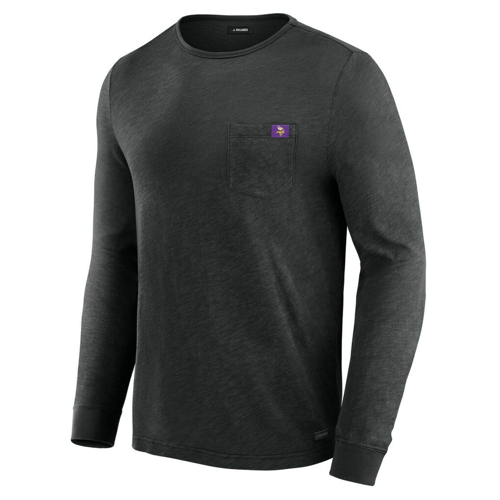 Minnesota Vikings J. Palmer In-The-Pocket Long Sleeve T-Shirt Black | NFL
