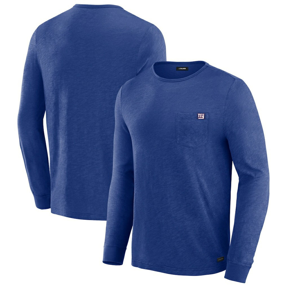 New York Giants J. Palmer In-The-Pocket Long Sleeve T-Shirt Blue | NFL