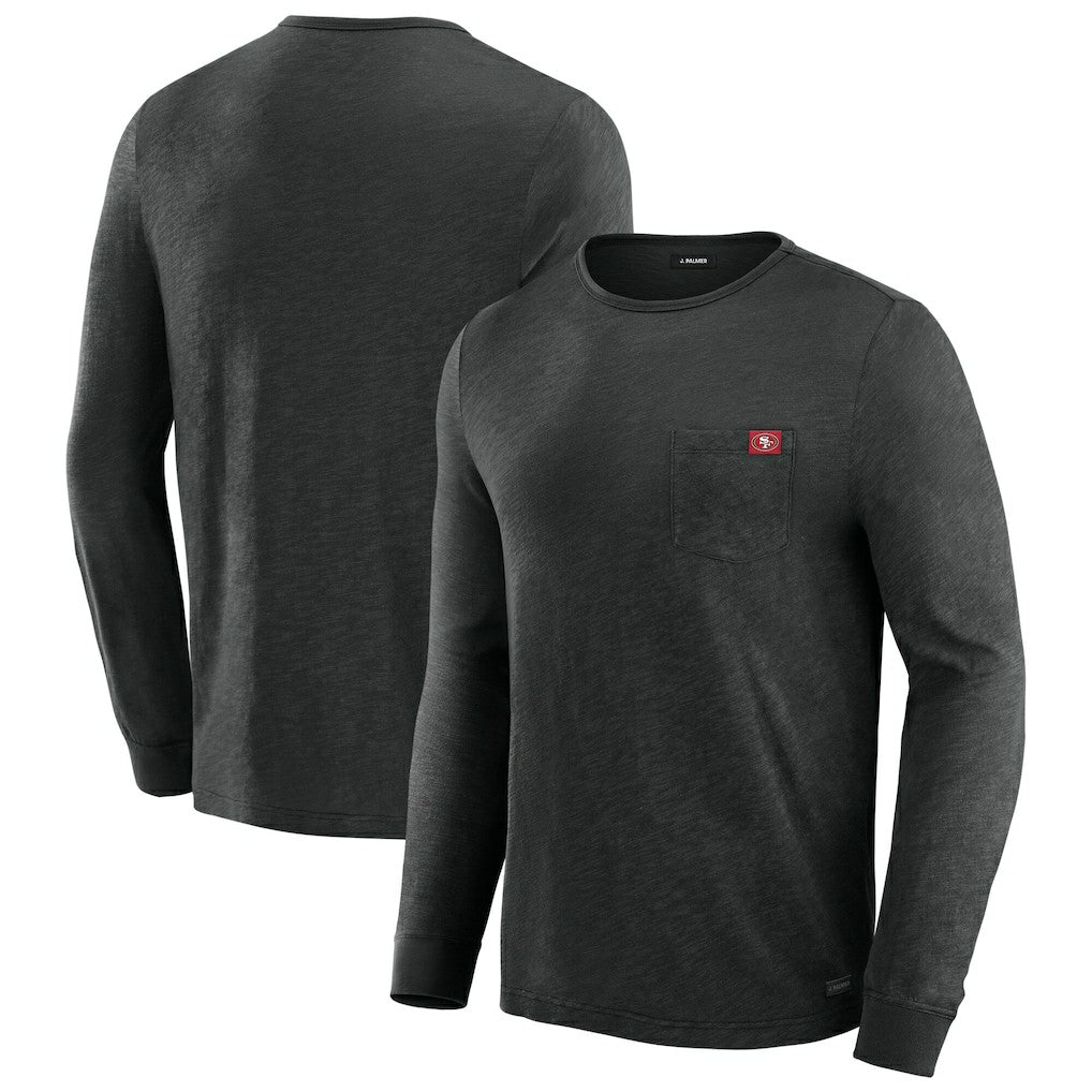 San Francisco 49ers J. Palmer In-The-Pocket Long Sleeve T-Shirt Black | NFL