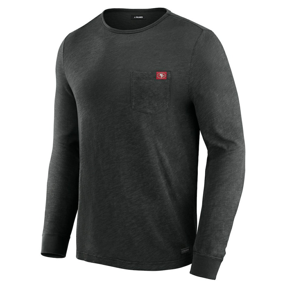 San Francisco 49ers J. Palmer In-The-Pocket Long Sleeve T-Shirt Black | NFL