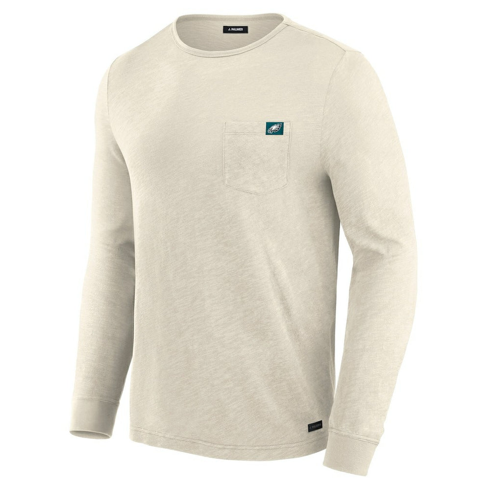 Philadelphia Eagles J. Palmer In-The-Pocket Long Sleeve T-Shirt Cream | NFL