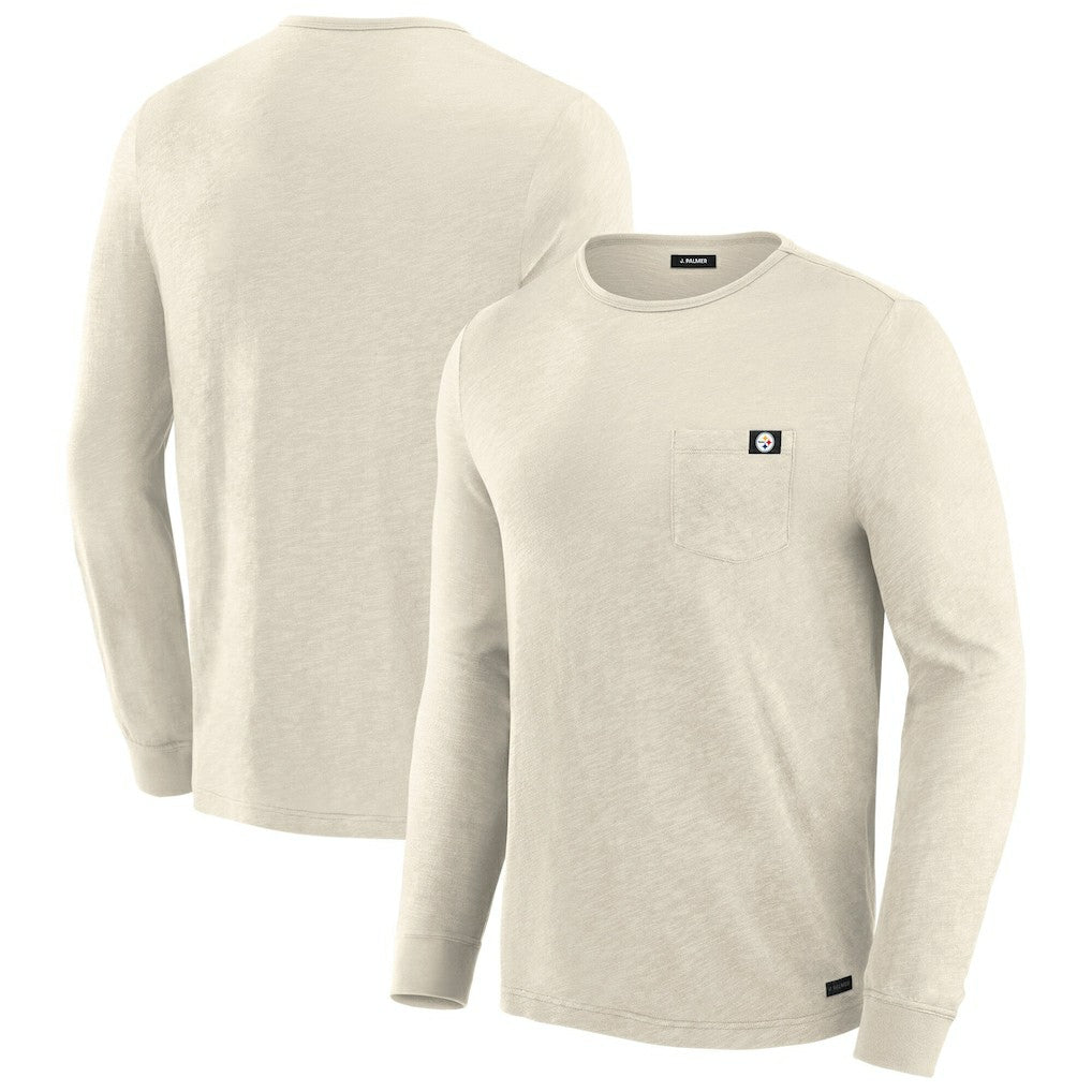 Pittsburgh Steelers J. Palmer In-The-Pocket Long Sleeve T-Shirt Cream | NFL