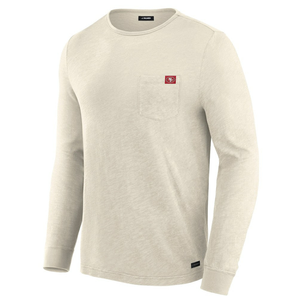 San Francisco 49ers J. Palmer In-The-Pocket Long Sleeve T-Shirt Cream | NFL