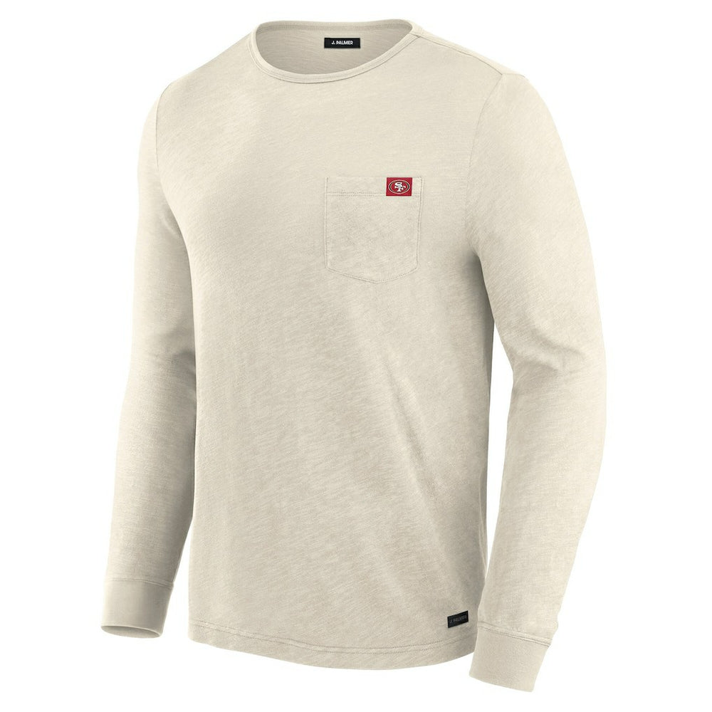 San Francisco 49ers J. Palmer In-The-Pocket Long Sleeve T-Shirt Cream | NFL