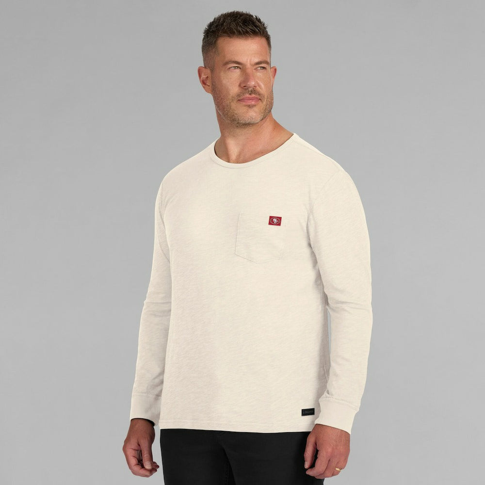 San Francisco 49ers J. Palmer In-The-Pocket Long Sleeve T-Shirt Cream | NFL