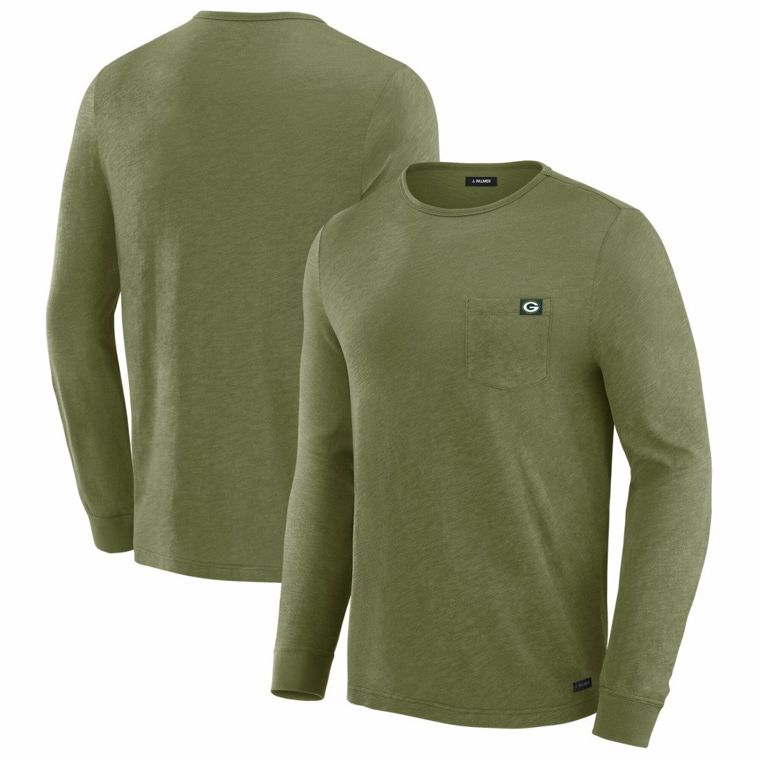 Green Bay Packers J. Palmer In-The-Pocket Long Sleeve T-Shirt Olive | NFL