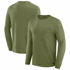 Green Bay Packers J. Palmer In-The-Pocket Long Sleeve T-Shirt Olive | NFL