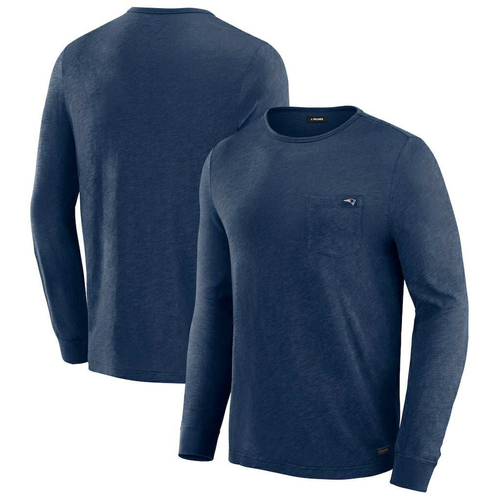 New England Patriots J. Palmer In-The-Pocket Long Sleeve T-Shirt Navy | NFL