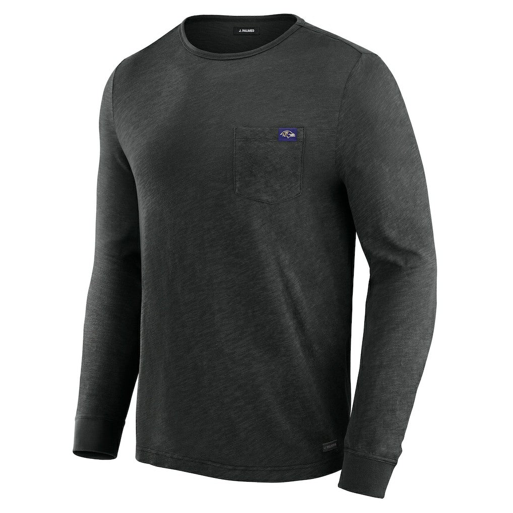 Baltimore Ravens J. Palmer In-The-Pocket Long Sleeve T-Shirt Black | NFL