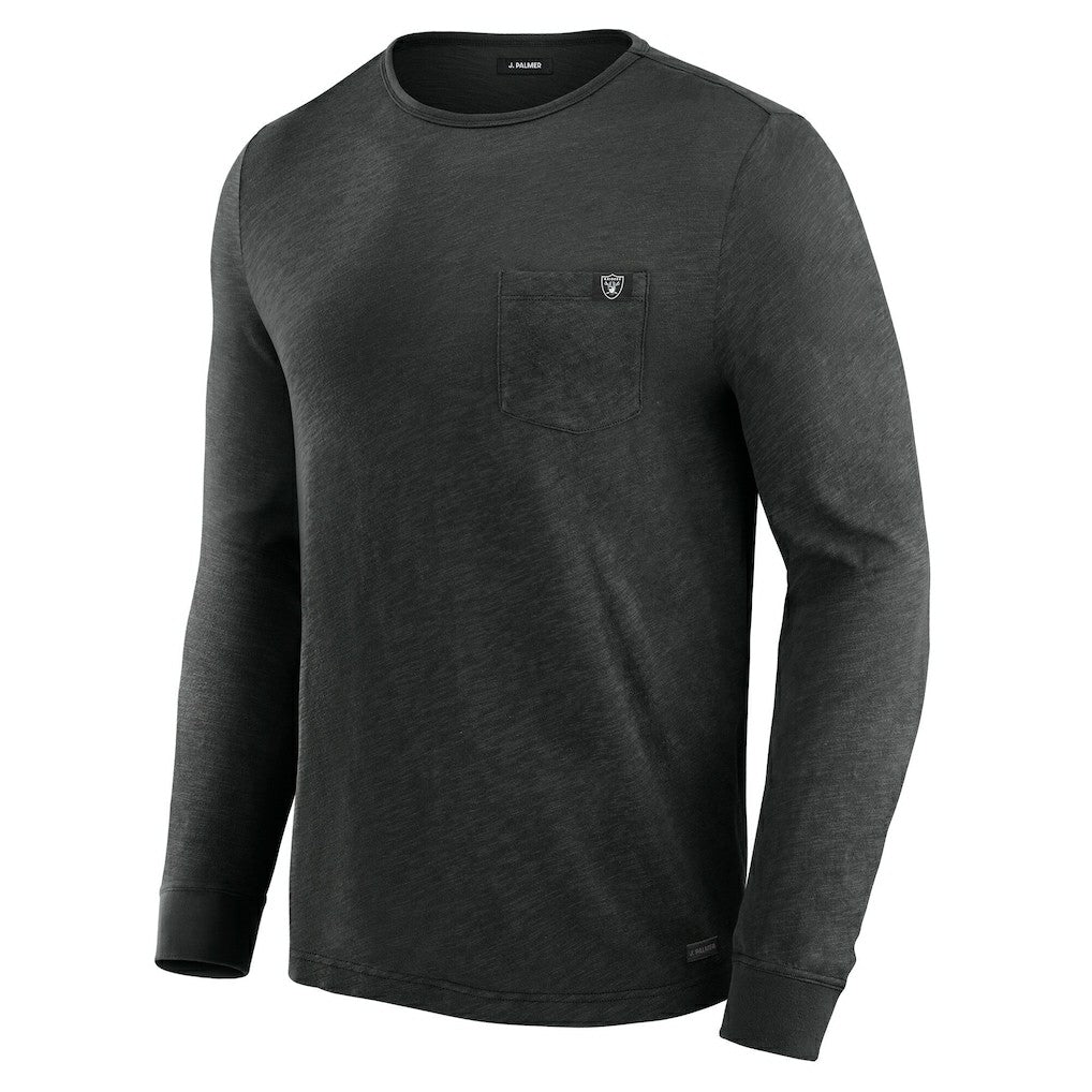 Las Vegas Raiders J. Palmer In-The-Pocket Long Sleeve T-Shirt Black | NFL