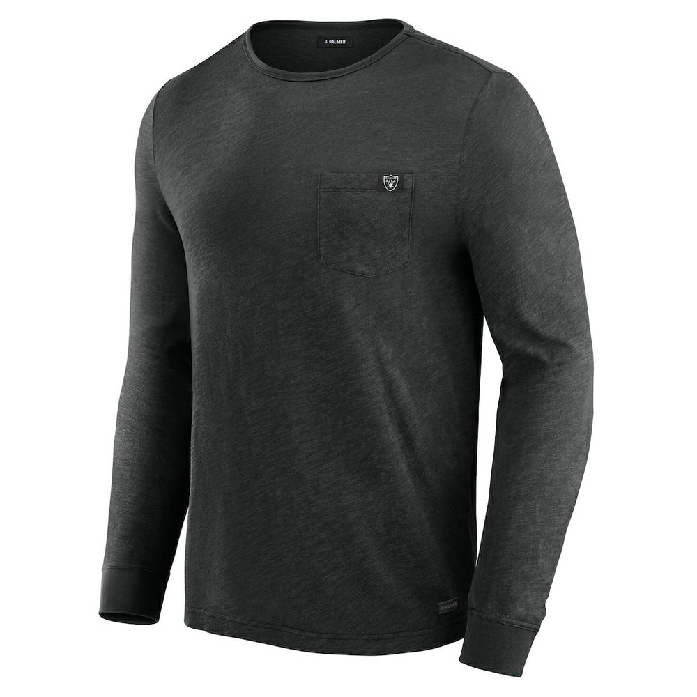 Las Vegas Raiders J. Palmer In-The-Pocket Long Sleeve T-Shirt Black | NFL
