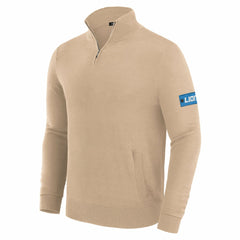 Detroit Lions J. Palmer Franchise Quarter-Zip Sweater Tan | NFL