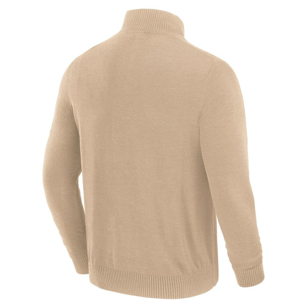 San Francisco 49ers J. Palmer Franchise Quarter-Zip Sweater Tan | NFL