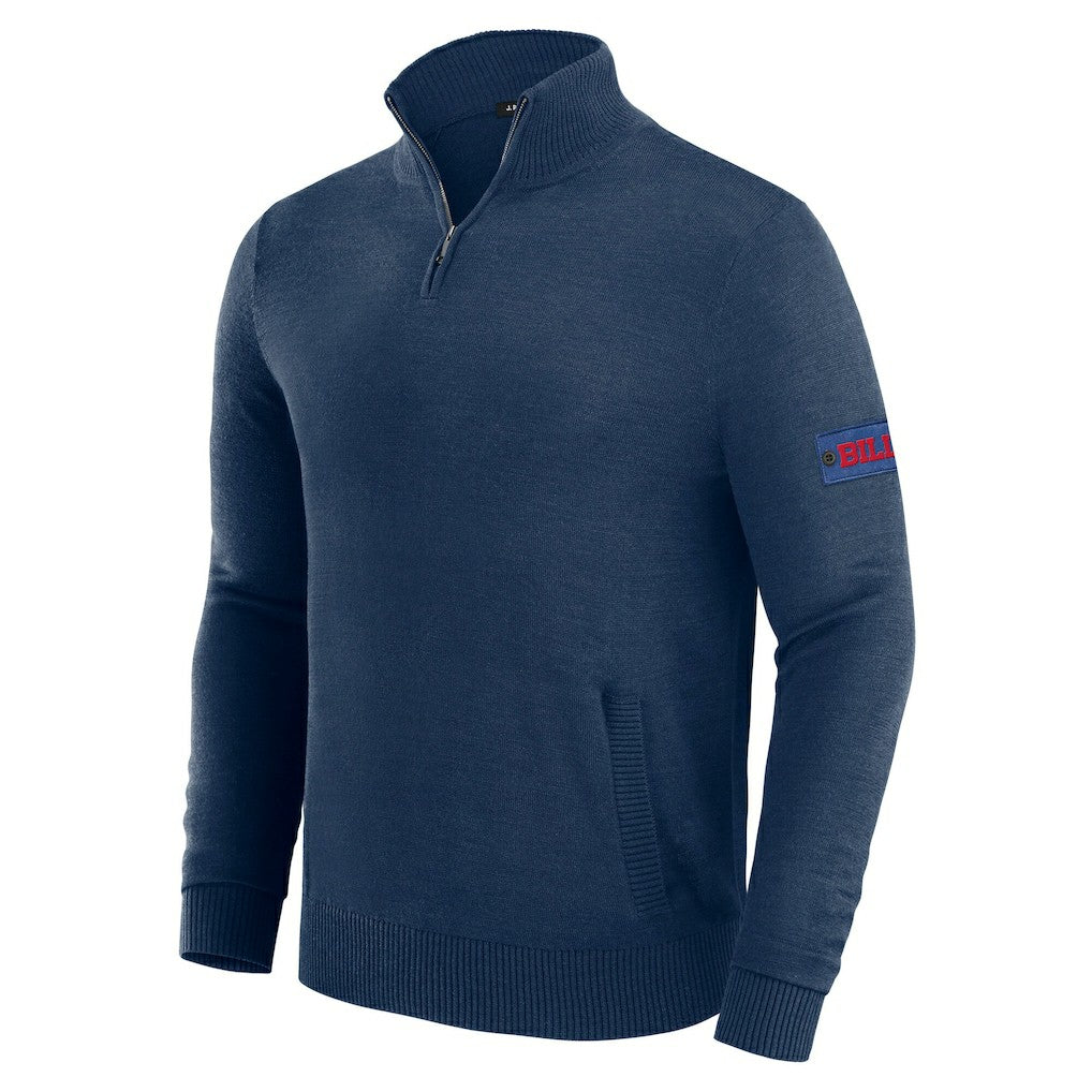 Buffalo Bills J. Palmer Franchise Quarter-Zip Sweater Navy | NFL
