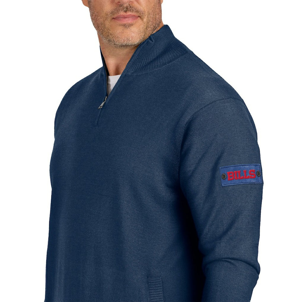 Buffalo Bills J. Palmer Franchise Quarter-Zip Sweater Navy | NFL