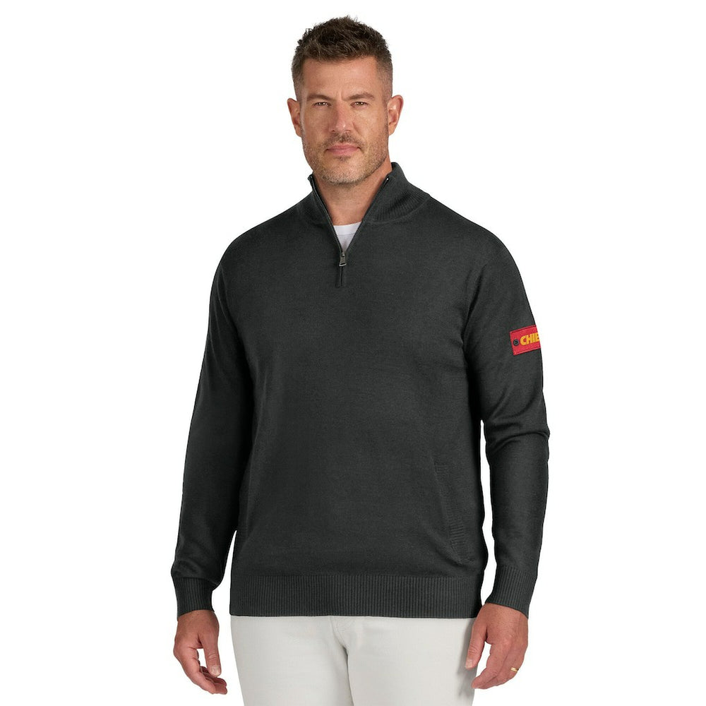Kansas City Chiefs J. Palmer Franchise Quarter-Zip Sweater Black | NFL