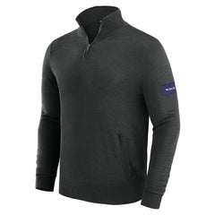 Baltimore Ravens J. Palmer Franchise Quarter-Zip Sweater Black | NFL