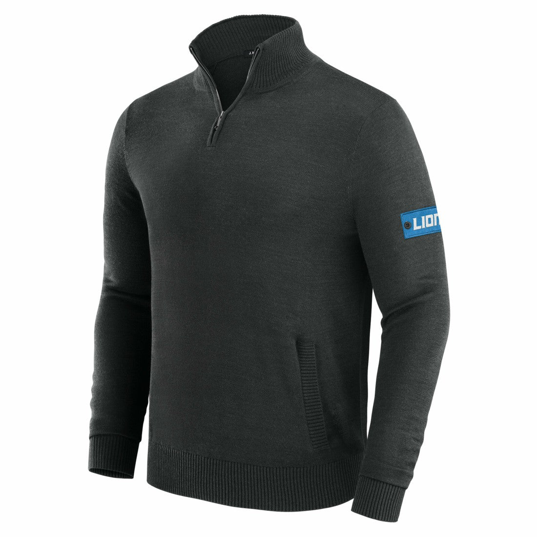 Detroit Lions J. Palmer Franchise Quarter-Zip Sweater Black | NFL
