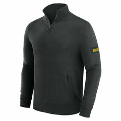Green Bay Packers J. Palmer Franchise Quarter-Zip Sweater Black | NFL